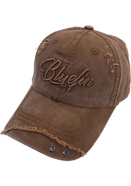 Yaz Retro Moda Beyzbol Şapkası Yıkanmış Eski Kadın Şapkası Açık Hava Sporları Kaymaz Şapka Güneş Şapkası (Yurt Dışından)