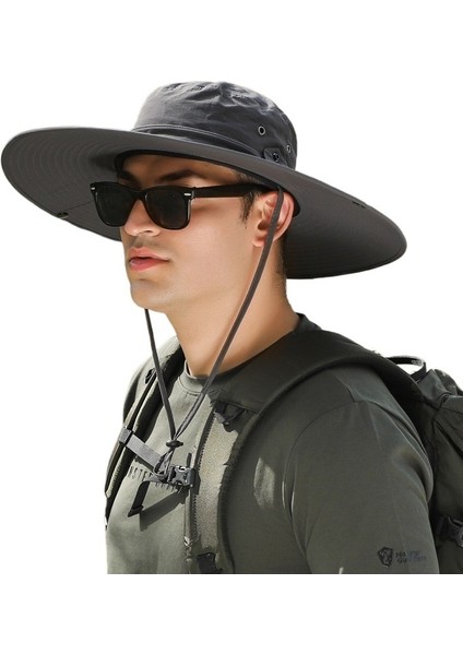 Yürüyüş Şapkası Erkek Açık Hava Eğlence Seyahat Güneş Koruması Balıkçılık Şapkası Yaz Hafif Çabuk Kuruyan Orman Güneş Şapkası (Yurt Dışından) modelleri