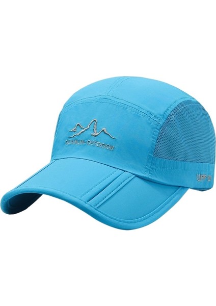 Yazlık Açık Hava Güneşlik Dağcılık Şapkası Erkek Yaz Yağmur Geçirmez Su Geçirmez Çabuk Kuruyan Katlanır Şapka Kadın Balıkçılık Güneş Koruyucu Beyzbol Şapkası (Yurt Dışından)