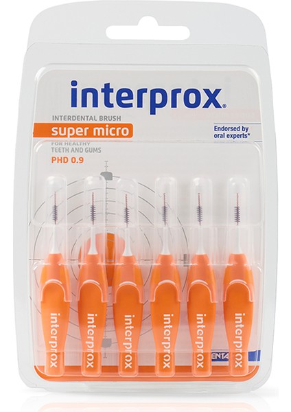 Interprox 4g Supermicro Arayüz Fırçası Blister 6'lı Paket (Turuncu)