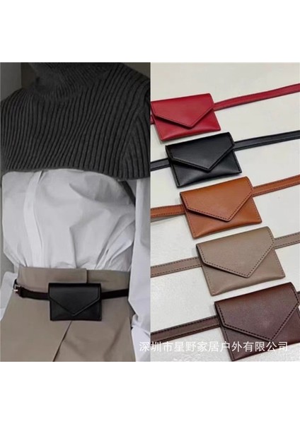 Yeni Şık Mini Bel Çantası Kemer Dekorasyon Mizaç Küçük Çanta Çok Yönlü (Yurt Dışından)