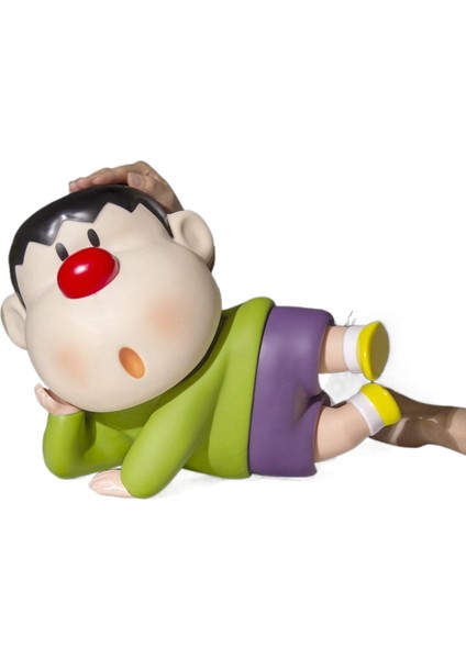 Crayon Shin-Chan Cep Telefonu Tutucu Hareketli Model Sevimli Masaüstü Süs Bebekleri (Yurt Dışından)