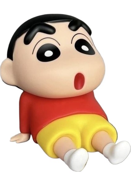 Crayon Shin-Chan Cep Telefonu Tutucu Hareketli Model Sevimli Masaüstü Süs Bebekleri (Yurt Dışından)