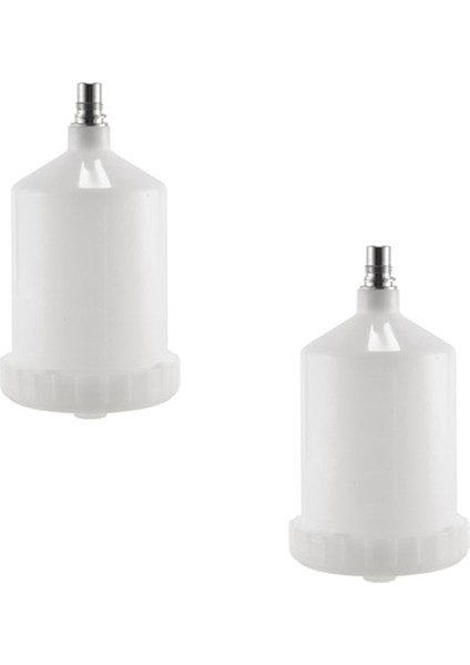 2 Adet 600 ml Plastik Hvlp Boya Fincan Pot Sata Püskürtücü Bardak Konektörü Jet Boya Püskürtücü (Yurt Dışından)