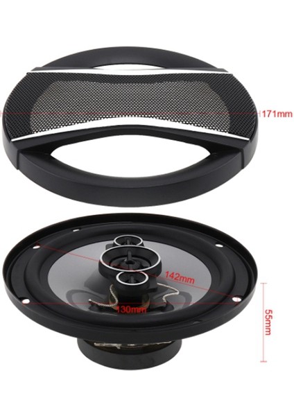 2 Adet 6 Inç 650 W 4 Yollu Evrensel Araba Koaksiyel Hifi Hoparlörler Otomatik Ses Müzik Stereo Hoparlör Tahribatsız Kurulum (Yurt Dışından)