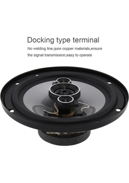 2 Adet 6 Inç 650 W 4 Yollu Evrensel Araba Koaksiyel Hifi Hoparlörler Otomatik Ses Müzik Stereo Hoparlör Tahribatsız Kurulum (Yurt Dışından)