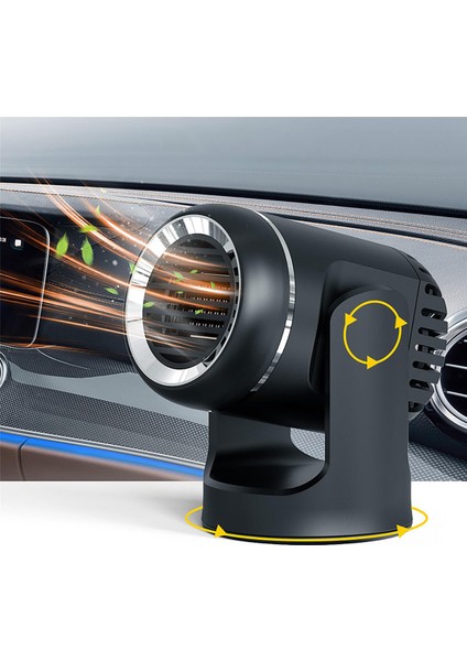 12V Oto Isıtıcı Isıtma Çift Kullanımlı Buz Çözücü Genel Evrensel Araç Malzemeleri Siyah (Yurt Dışından)