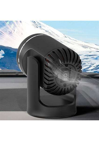 12V Oto Isıtıcı Isıtma Çift Kullanımlı Buz Çözücü Genel Evrensel Araç Malzemeleri Siyah (Yurt Dışından)