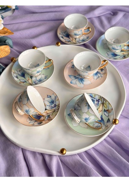 Pansy 6'lı Kahve Fincanı Seti