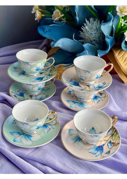 Pansy 6'lı Kahve Fincanı Seti