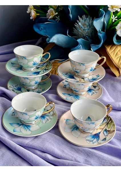 Pansy 6'lı Kahve Fincanı Seti