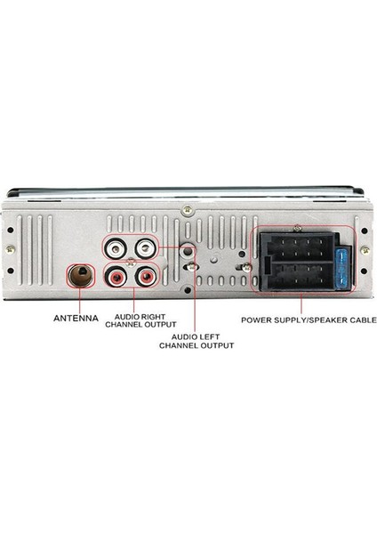 Araba 7 Renkli Işıklar Fm Radyo Araba Bluetooth 12V Mp3 Çalar Takılabilir Kart U Disk Multimedya Radyo (Yurt Dışından)