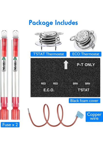 Eco Termostat Montaj Kiti ile Rv Su Isıtıcı Termal Kesme, 91447 93866 Için Yedek Parçalar (2 Parça) (Yurt Dışından)