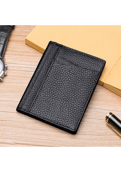 Birinci Kat Inek Derisi Ultra Ince Kart Seti Erkek Kart Çantası (Yurt Dışından)