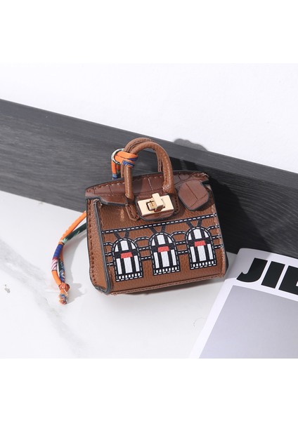 H Şekilli Mini Ev Sevimli Çanta Moda Süsleme Bozuk Para Cüzdanı (Yurt Dışından)