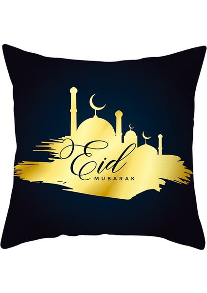Eid Mubarak Ramazan Kanepe Yastık Kılıfı Yastık Kılıfı Islam Dekoru (Yurt Dışından)