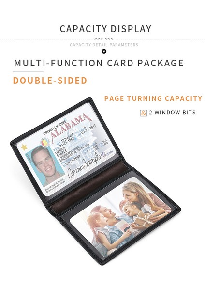 Erkekler Çok Fonksiyonlu Kraft Kart Çoklu Kart Cüzdanı (Yurt Dışından) modelleri