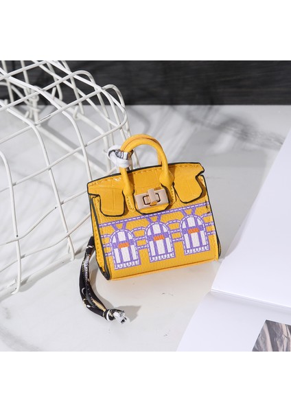 H Şekilli Mini Ev Sevimli Çanta Moda Süsleme Bozuk Para Cüzdanı (Yurt Dışından)