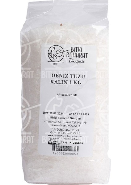 Deniz Tuzu Kalın 1 kg