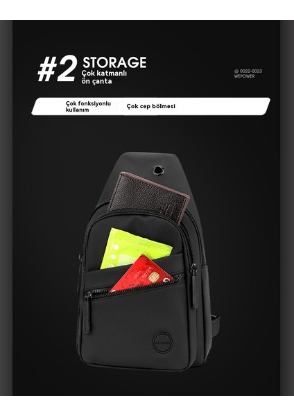 Açık Günlük Niş Gelişmiş Erkek Crossbody Çanta (Yurt Dışından)