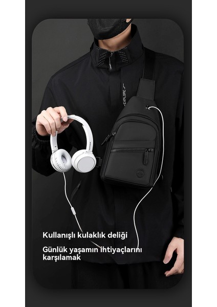 Açık Günlük Niş Gelişmiş Erkek Crossbody Çanta (Yurt Dışından)