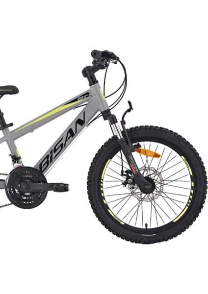 Cooper Çocuk Bisikleti 30 cm Hd 24 Jant 21 Vites Açık Gri Siyah Sarı fiyatları