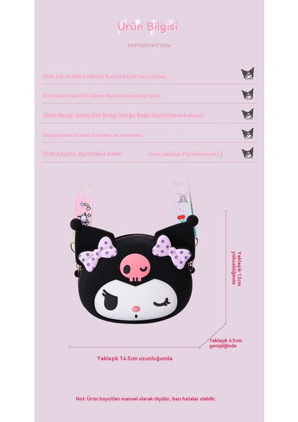 Çizgi Film Çocuk Stereo Kulomi Silikon Çapraz Parça Bozuk Para Cüzdanı (Yurt Dışından) fırsatları