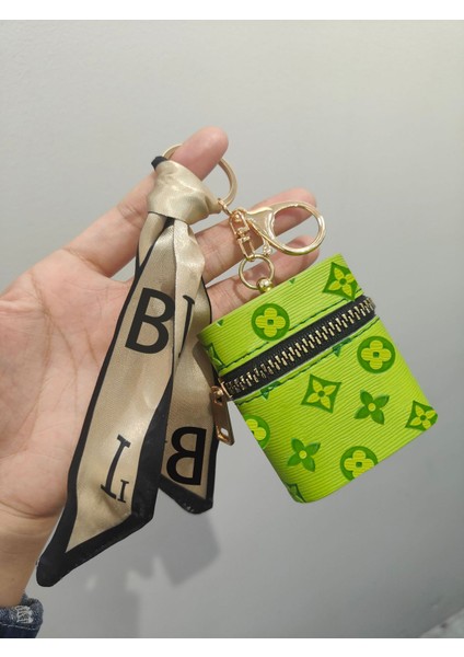 Anahtarlık Mini Bayan Kırmızı Zarf Saklama Kablosuz Kulaklık Bozuk Para Cüzdanı (Yurt Dışından)