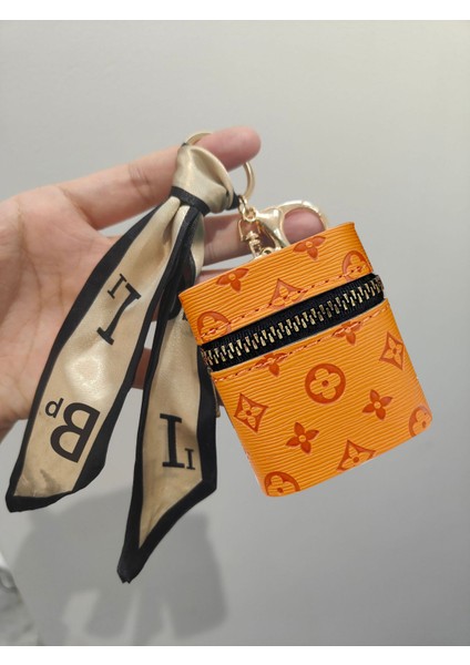 Anahtarlık Mini Bayan Kırmızı Zarf Saklama Kablosuz Kulaklık Bozuk Para Cüzdanı (Yurt Dışından)