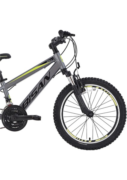 Cooper Çocuk Bisikleti 28 cm V 20 Jant 21 Vites Füme Siyah Sarı