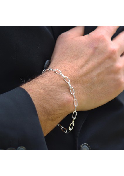Trend Model Gümüş Erkek Bileklik