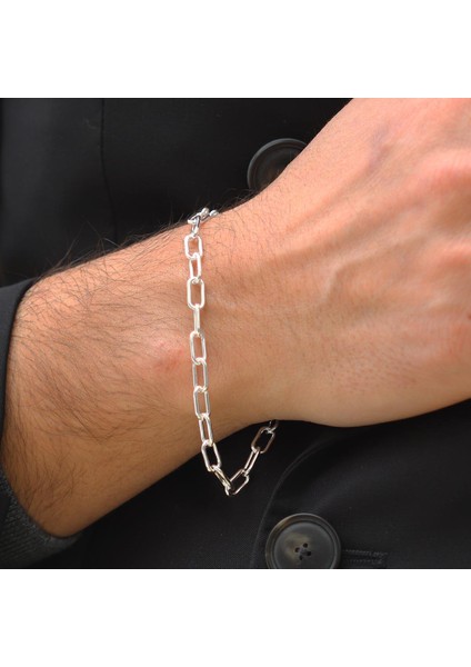 Trend Model Gümüş Erkek Bileklik modelleri