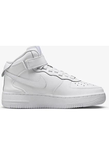 Air Force 1 Mid Leather Sneaker Deri Günlük Spor Ayakkabı Beyaz fiyatları