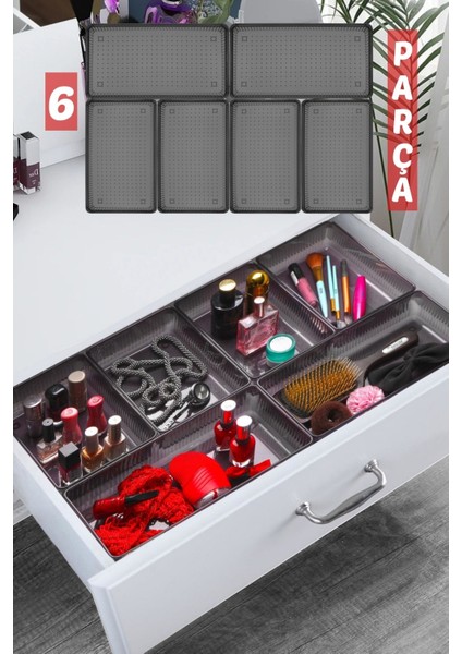 6 Parça Çekmece Içi Düzenleyici, Organizer Set