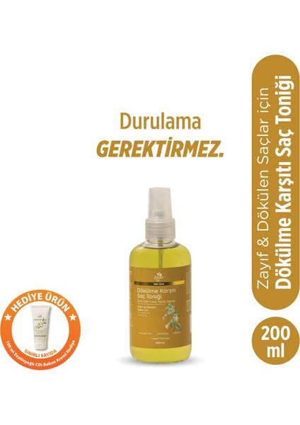 Isırgan Otu ve Ginseng Özlü Saç Toniği - Zayıf ve Dökülen Saçlar Için Tonik 200 ml