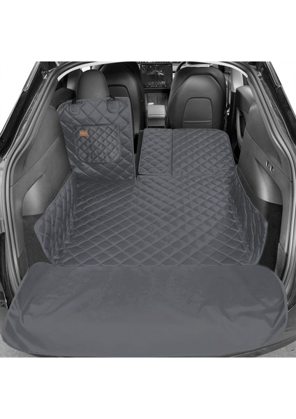 Araç Bagaj Örtüsü, Evcil Hayvan Köpek Bagaj Koruma Kılıfı, Araba Bagaj Havuzu - Medium - Gri