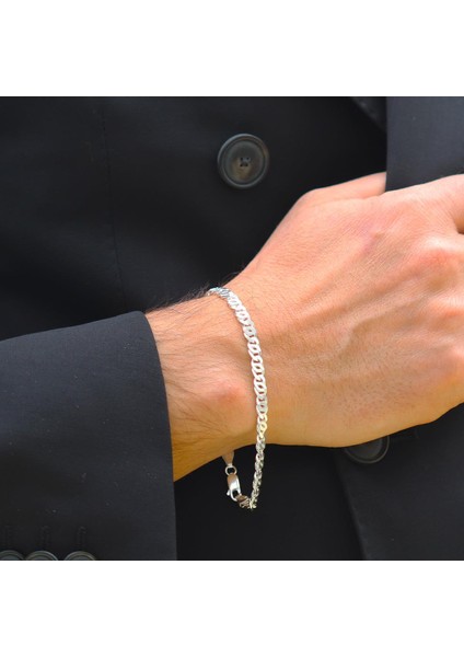 Kaplangözü 5mm Gümüş Erkek Bileklik fiyatları