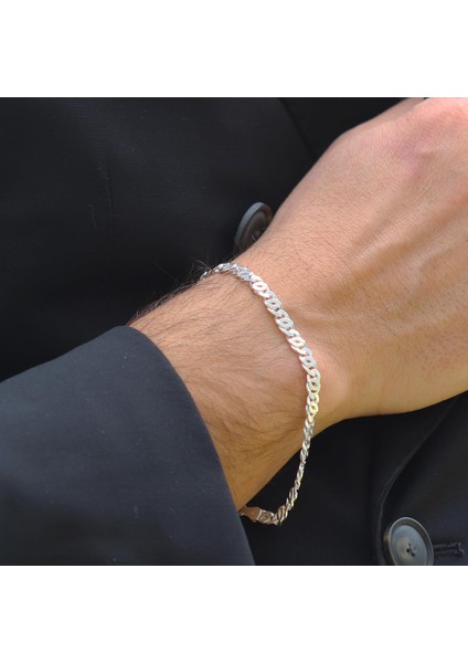Kaplangözü 5mm Gümüş Erkek Bileklik modelleri
