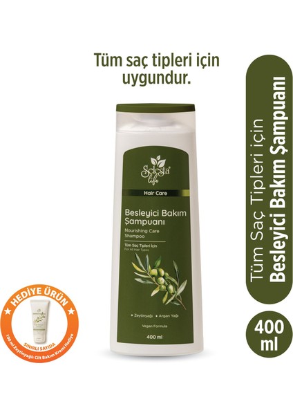 Zeytinyağı ve Argan Yağı Özlü Saç Bakım Şampuanı 400 ml