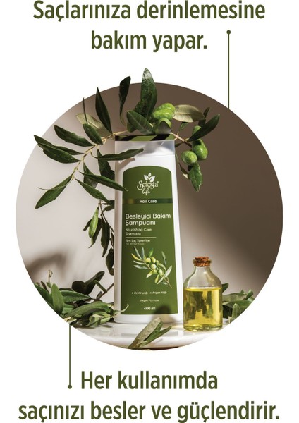 Zeytinyağı ve Argan Yağı Özlü Saç Bakım Şampuanı 400 ml