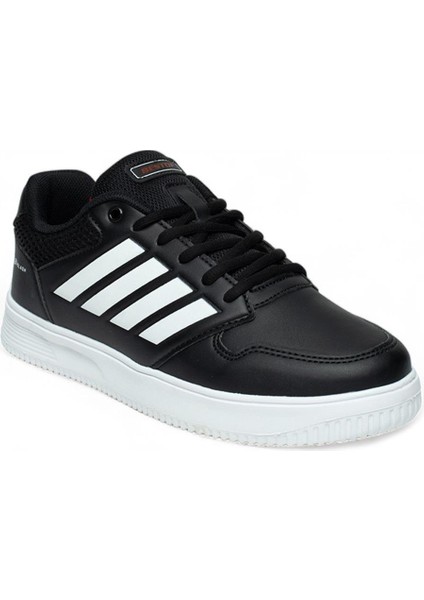 074-25 Deri Slash Anatomik Sneaker Siyah Beyaz 36-40