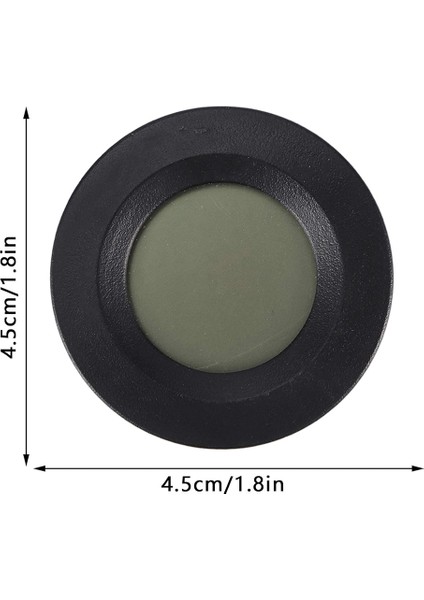 Dijital Termometre ve Higrometre LCD Ekranlı Sıcaklık Nem Ölçer- Siyah