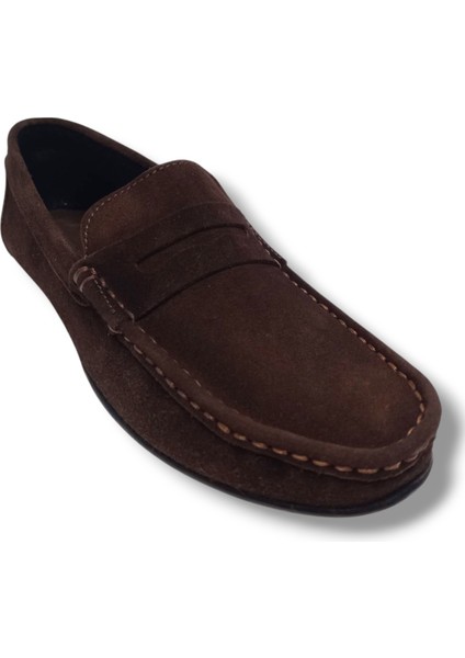 321-25 Süet Fiyonklu Loafer Erkek Ayakkabı