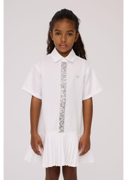 Bg Store Kız Çocuk Beyaz Elbise