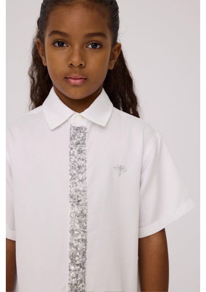 Bg Store Kız Çocuk Beyaz Elbise