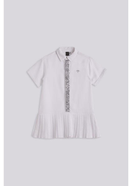 Bg Store Kız Çocuk Beyaz Elbise