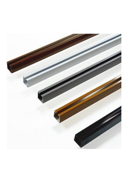 Beyaz 150 cm Ray Rustik Perde Askı Rayı Aluminyum Ray)