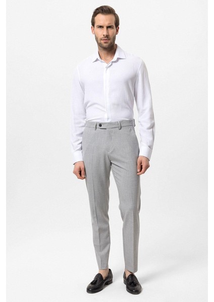 Açık Gri Erkek Kumaş Pantolon