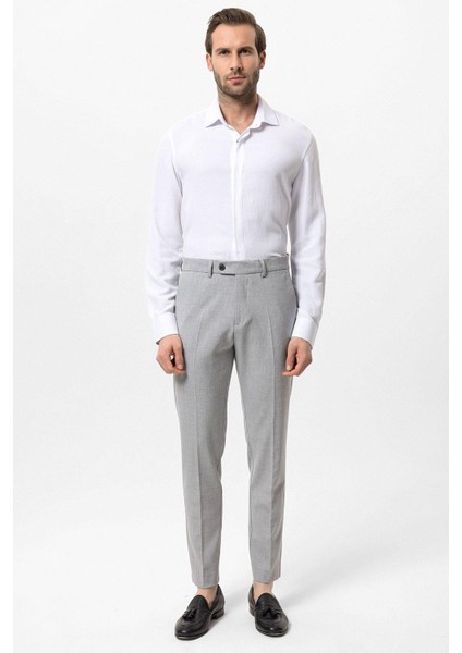 Açık Gri Erkek Kumaş Pantolon