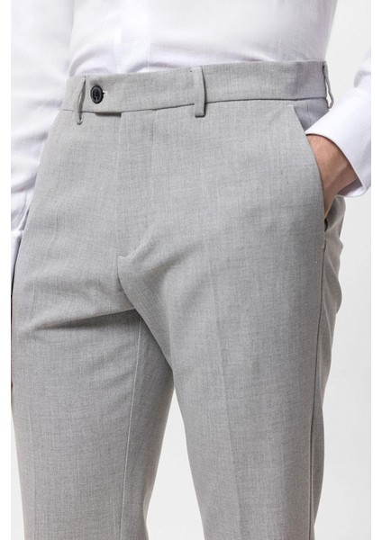 Açık Gri Erkek Kumaş Pantolon